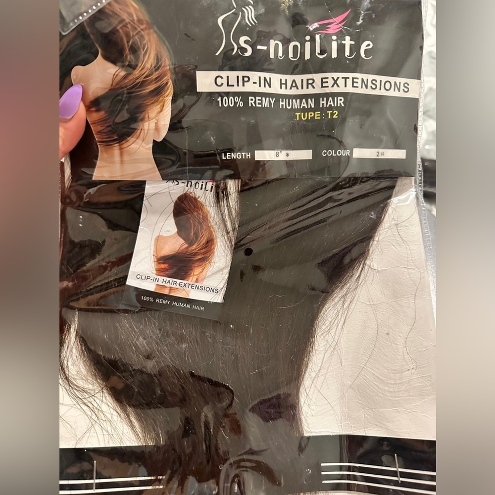 Clíp-in hair extensions tupe 100% Human Hair
